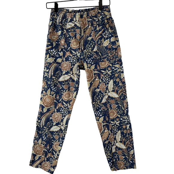MOTHER Pants - Mother The Springy Ankle the Accidental Florist Size 28 Floral Print Blue